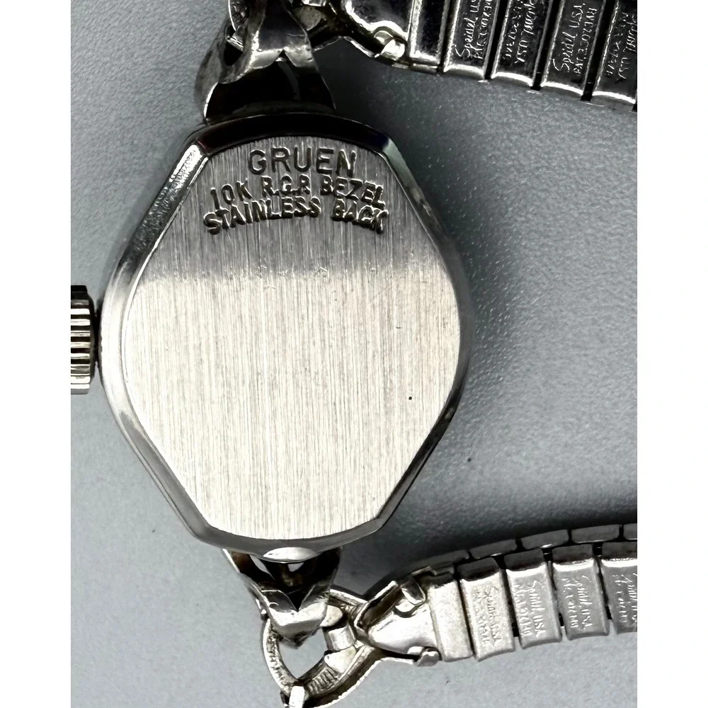 Vintage Gruen Precision 17 Jewel Ladies Manual Wind Watch 10K RGP Speidel